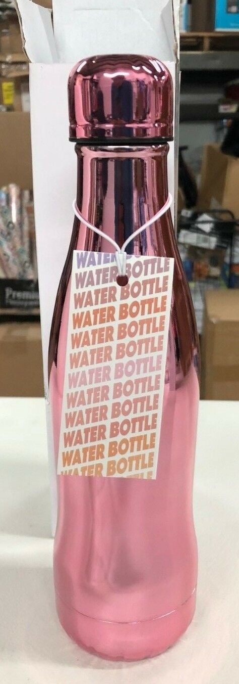Metallic Rose Gold BYO 5212982 Vacuum Insulated Perfect Seal Water Bottle 17 oz 