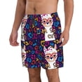 thumbnail image 2 of Vsdgher Llama Alpaca Men's Beach Shorts, Surfing shorts, Swim trunks, Quick Dry Swim Trunks for Surfing Beach Fun -Small, 2 of 6