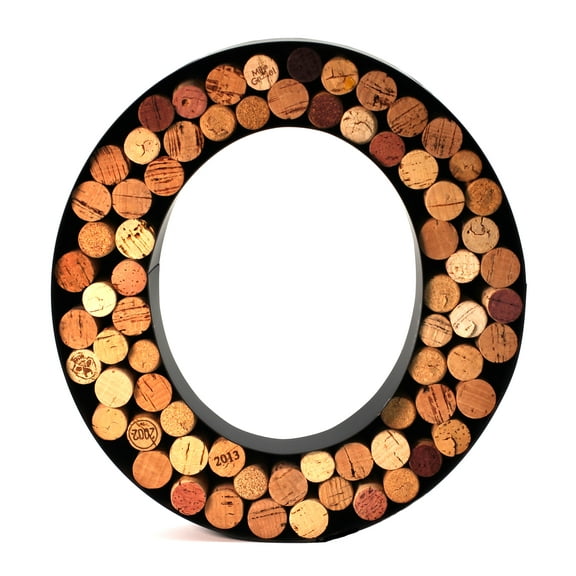 Wine Cork Holder Makes for Great Wine Accessories Perfect Monogrammed Gifts for Women to Store Wine Corks. Wine Decor or Wine Cork Holder Decor Will Brighten Up Kitchen! (Letter O)
