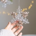 thumbnail image 5 of Transparent Acrylic Snowflake Deer Sequins Christmas Tree Pendant Xmas Hanging Ornaments Home Decor Children DIY New Year Gifts, 5 of 5