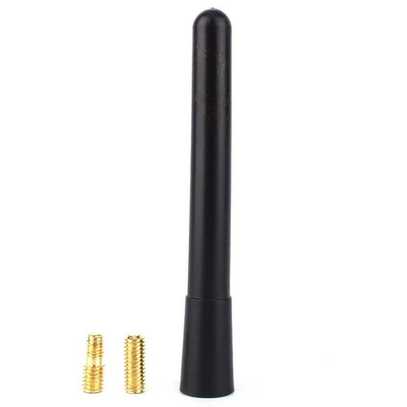 Noref Car Truck Black Short Stubby Antenna AM FM Radio Aerial Mast Screw-in Type