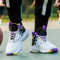 thumbnail image 5 of CPNG Youth Mens Basketball High-Top Shoes Sneakers Anti Slip Breathable Lace Up Cushioning Basketball Trainers Sports Shoes for Men Indoor and Outdoor, 5 of 5