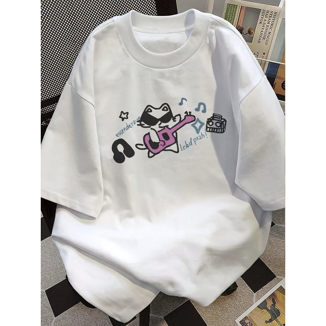 Trendy And Versatile Sports Graphic T-Shirt from Europe And America top tee