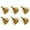 Gold Xmas Tree, variant on Christmas Napkin Rings Set of 6, Gold/Silver Xmas Tree Snowflake Elk Napkin Holder Rings for Christmas Wedding Holiday Dinner Table Decoration
