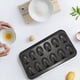 thumbnail image 2 of 8 Paquetes de Moldes Antiadherentes Madeleine, 12 Moldes para Hornear con Cáscaras, Moldes de Chocolate Antiadherentes para Horno Negro, 2 of 4