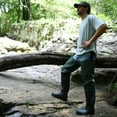 thumbnail image 2 of Frogg Toggs Cascades Bootfoot Hip Waders for Men, 2-Ply Poly/Rubber Waders for Fishing with Steel Shank, Felt, Green, Size 12, 2 of 3