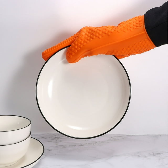 Bakeware Kitchen Silicone Oven Barbecue Handle Hot Food On The Grill Skillet Cooking Kitchen Accessory