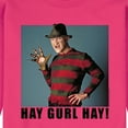 thumbnail image 2 of Nightmare On Elm Street - Hay Gurl Hay - Men's Crew Neck Fleece Pullover, 2 of 4