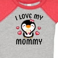 thumbnail image 4 of Inktastic I Love My Mommy with Cute Penguin and Hearts Girls Baby Bodysuit, 4 of 5