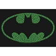 thumbnail image 2 of Girl's Batman St. Patrick's Day Cloverfield Bat Logo  Graphic Tee Black Small, 2 of 4