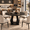 Black, variant on Paasyonmate Round Dining Table, Sturdy Modern Kitchen Table 47 inch Walnut