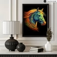 thumbnail image 3 of Poster Master Colorful Horse Poster - Portrait Print - Trendy Art - Modern Art - Horse Art - Gift for Men, Women & Animal Lover - Decor for Living Room, Bedroom or Kid's Room - 11x14 UNFRAMED, 3 of 4