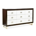 thumbnail image 3 of Michael Amini Belmont Place 9-Drawers Bedroom Dresser in Espresso, 3 of 17