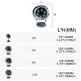 thumbnail image 2 of XISAOK 3W/6W/9W/12W Stainless Steel LED Fountain Light Waterproof Underwater Lamp, 2 of 21
