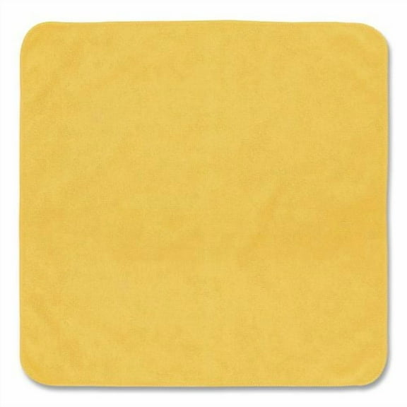 Light Commercial Microfiber Cleaning Cloths, 12 x 12, Yellow, 24/Pack | Bundle of 2