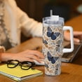 thumbnail image 6 of Pofeuu Butterflies Print 40oz Ice Bully With Handle And Straw Stainless Steel Vacuum Insulated Cup And 2 In 1 Straw Lid, 6 of 8