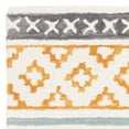 thumbnail image 5 of SAFAVIEH Micro-Loop Oliver Geometric Striped Runner Rug, Ivory/Rust, 2'3" x 7', 5 of 7