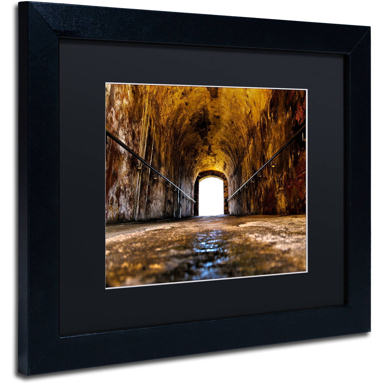 Trademark Fine Art "Castillo de San Felipe del Morro 13" Canvas Art by CATeyes, Black Matte, Black Frame