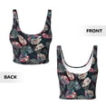 thumbnail image 5 of Lsque Colorful Tropical Leaves Printed Women'S Sports Bra, Compression, Moisture Wicking, High-Impact Sports Bra For Women,Supportive sports bra-X-Large, 5 of 9