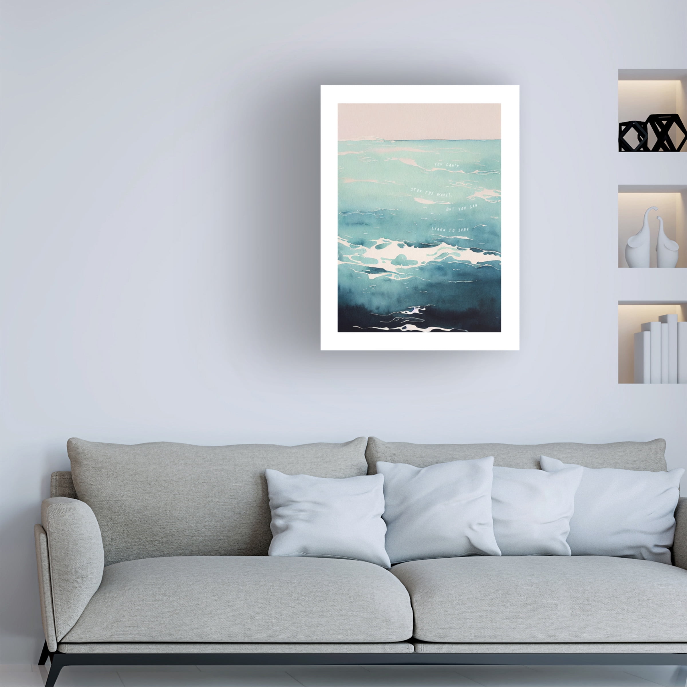 Beth Cai 'Learn To Surf' Canvas Art