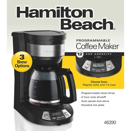 Hamilton Beach - 12-Cup Coffee Maker - Black
