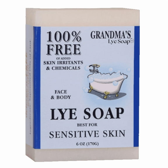Grandma's Pure & Natural Lye Soap Bars, 6 Oz.