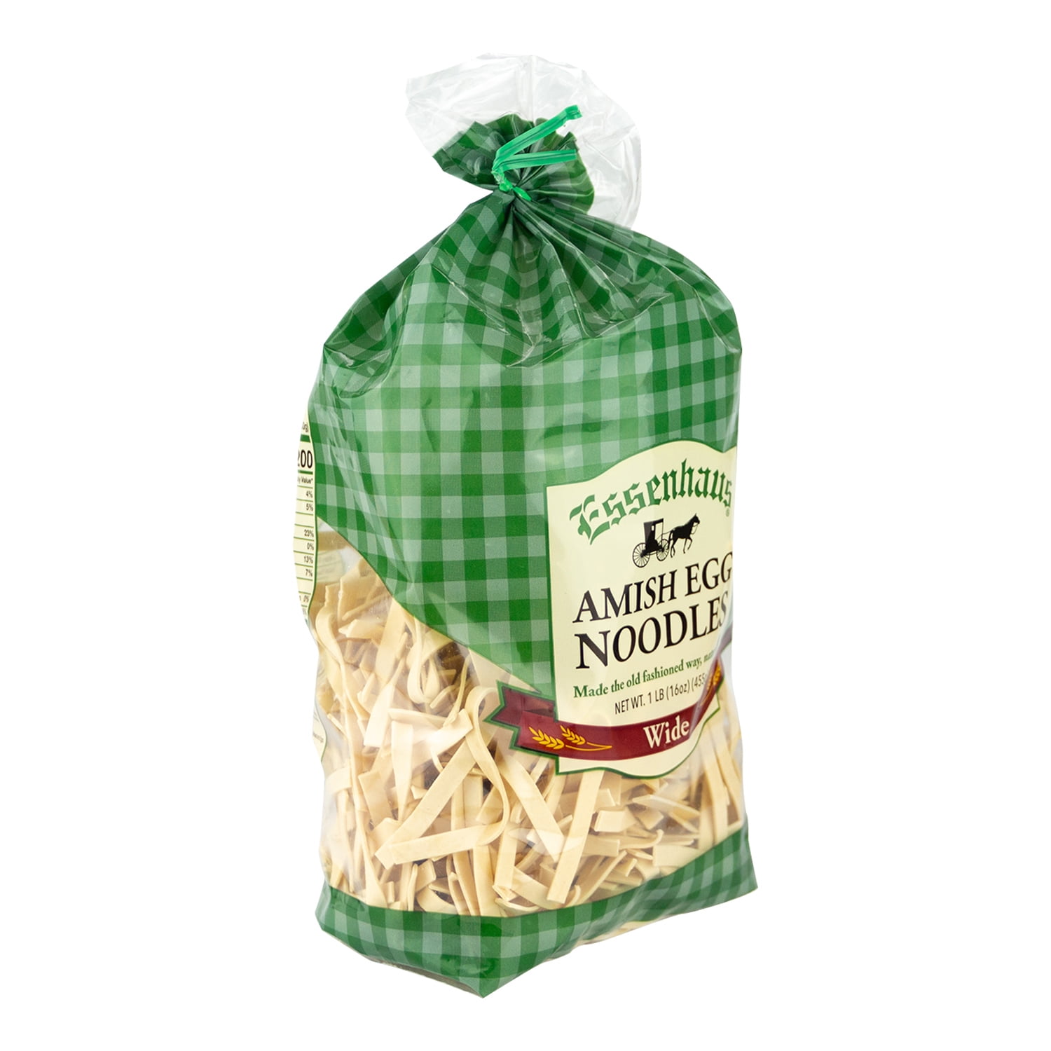 (2 pack) Essenhaus Homemade Style Wide Egg Noodles, 16 oz