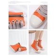 thumbnail image 2 of Orange High Top Zipper Lace Up Boots - Stylish Women's Fashion Sneakers for Daily Wear, Casual, Party, and Versatile Use, 2 of 10
