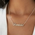 thumbnail image 2 of MyNameNecklace - Personalized Unisex Classic Name Necklace for Woman - Custom Cursive Nameplate - Made of 925 Silver Custom Any Name with 16'' + 2" Chain, 2 of 5