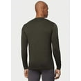thumbnail image 2 of 32 DEGREES Heat Mens Performance Thermal Baselayer Crewneck Long Sleeve Top Rain forest (XXL, Rain Forest Heather), 2 of 3