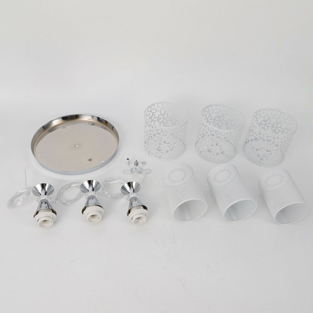 CNCEST 3pcs Modern Petal Ceiling Light LED Pendant Lamp Dining Room Chandelier Fixture