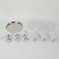 thumbnail image 6 of CNCEST 3pcs Modern Petal Ceiling Light LED Pendant Lamp Dining Room Chandelier Fixture, 6 of 8