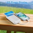 thumbnail image 2 of 49800mAh Power Bank with Built in Cables, 22.5W Fast Charging Portable Charger, 4 Outputs 3 Inputs Led Display Battery Pack, Travel Essentials Phone Charger Compatible for iPhone/iPad/Samsung, White, 2 of 8