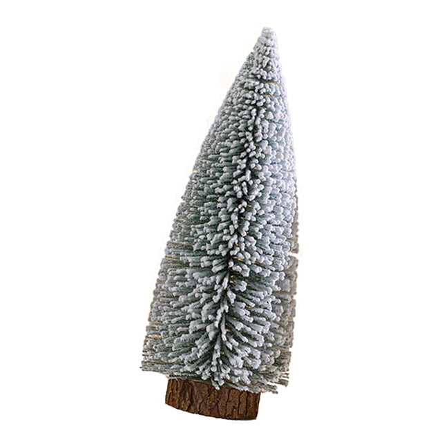 de Navidad artificial de escritorio, de Navidad de flocado, de Navidad de mesa para festivales de Navidad en interiores, decoración 10x26 cm