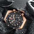 thumbnail image 2 of Mens Chronograph Waterproof Sports Analog Quartz Silicone Band Fashion Wrist Watch for Men, 2 of 8