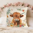 thumbnail image 2 of Throw Pillow Cover 18x18 Inch Cute Patterns Print Soft Breathable Hidden Zipper Decorative for Sofa Living Room by MPOISVA, 2 of 7