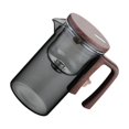 thumbnail image 4 of Wweixi Modern Borosilicate Glass Tea Pot With Tea Strainers Loose Teapot To Drinking Ritual gray 720ml, 4 of 6