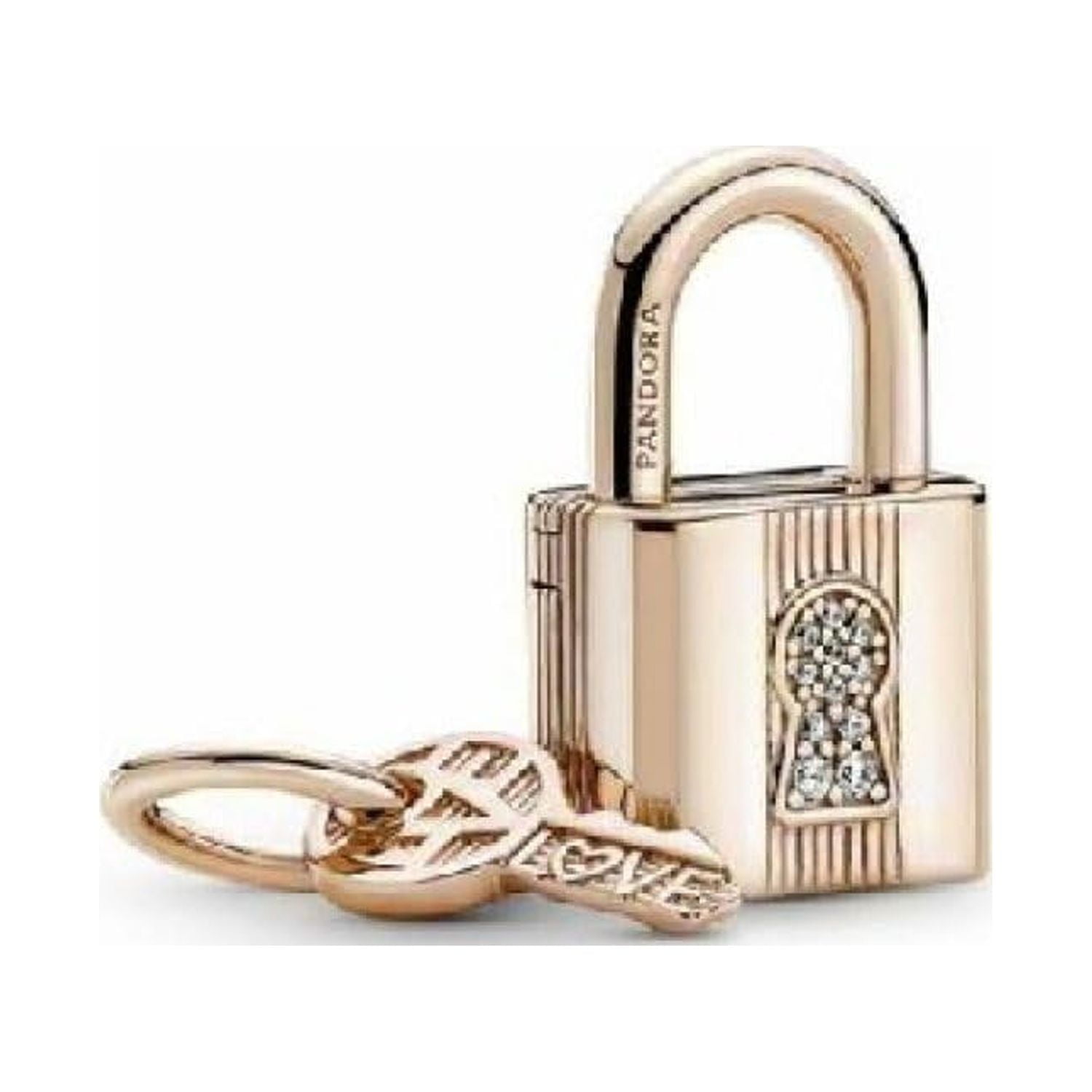 Pandora Padlock & Key Dangle Charm