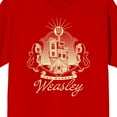 thumbnail image 2 of Harry Potter The Burrow Weasley Crew Neck Short Sleeve Red Women's T-shirt-XXL, 2 of 3