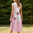 thumbnail image 4 of Yievot Summer Dresses for Women Casual Sleeveless Midi Dress Pleated Flowy Tshirt Sundress Floral Print Cute Dress, 4 of 6