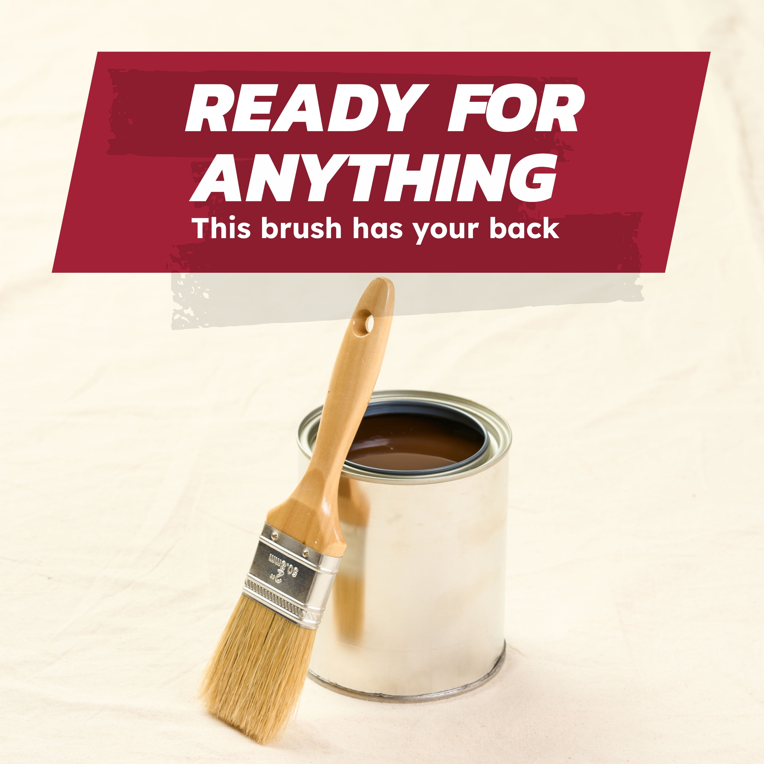 (3 pack) Linzer 2" Wood Oil-Based Stains & Finishes Flat Paint Brush