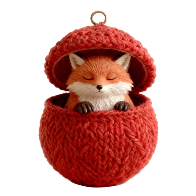 Conjunto de Ornamentos de Navidad 10 cm Acrílico Lindo Bosques Amigo con Patrones de la Isla Justa