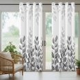 thumbnail image 5 of Outdoor Curtains for Patio Waterproof, Spring Gray Eucalyptus Outdoor Privacy Panels Grommet, Summer Botanical Leaf Country Blackout Outside Curtains for Porch/Cabana/Pergola/Gazebo 54"x84", 2 Panels, 5 of 8