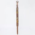 thumbnail image 4 of Hilason Sunflower Floral Hand Tooled Strong Genuine Leather Dog Collar Brown Small, 4 of 5