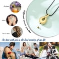 thumbnail image 3 of Infinity Urn Necklaces Teardrop Cremation Jewelry for Ashes Keepsake Memorial Pendant for Women Men Loved ones, 3 of 7