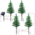 thumbnail image 3 of Ganfancp Upgraded 4-Pack 120 Led Solar de Navidad Jardín Estaca Luces, Al Aire Libre Solar Xmas Tree Yard Estaca de Navidad Luces para Decoraciones de Navidad Ofertas Del Día 1X Árbol de Navidad Sola, 3 of 5