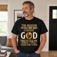 thumbnail image 3 of Old and Wise Funny Rooster Graphic T-Shirt for Men, Faith Humor Quote Tee, Unisex Cotton Crewneck, 3 of 9