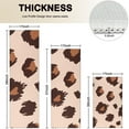 thumbnail image 4 of Beige and Brown Of Leopard Print Kitchen Rugs Sets Of 3,Kitchen Runner Rugs Non Skid Washable,Decorative Kitchen Floor Mats for Kitchen,Sink,Laundry,17"x30"+ 17"x47" + 17"x59", 4 of 6