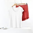 thumbnail image 6 of Womens Modal Pajamas Sets with Short Comfy Sleepwear Cap Sleeve Tops Nightwear 2 Piece Pjs Loungewear, 6 of 6