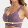 thumbnail image 5 of Alitao Bras for Women Wireless Bras Bra For Senior Front Closure Breathable Bra For Seniors Wirefree Bras For Older Women Seamless Bras Plus Size Bra 2PC Set Z2 BK2 36, 5 of 8